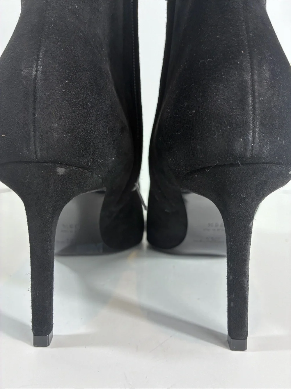 Saint Laurent Black Suede Ankle Boots Size 38.5 US 8.5